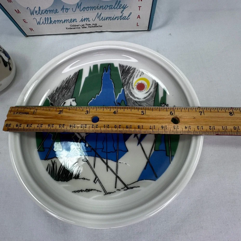 Arabia Finland Moomin Childrens Set Comet in Moominland Plate Mug Vintage Boxed
